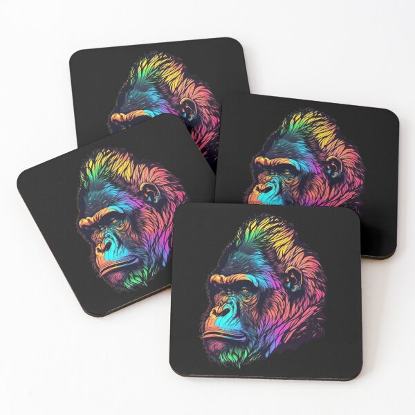 Item preview, Colourful Gorilla Illustration designed and sold by Gerald Waters.