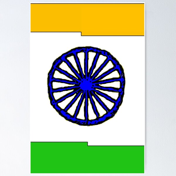 Indian National Flag Drawing by mlspcart on DeviantArt
