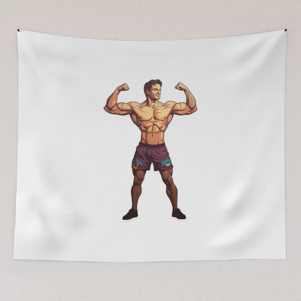 Item preview, Standing Muscular Guy designed and sold by ForeverPrintsOK.