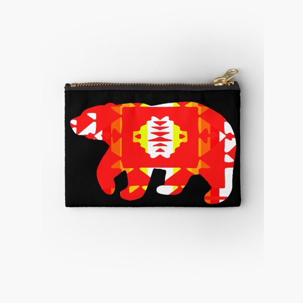 Item preview, Red / Fire Color / White Native Print Bear designed and sold by JMWCD.