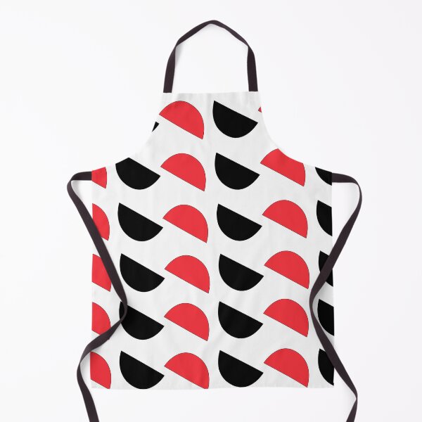 Item preview, Red Black Half Circle Geometric Pattern designed and sold by Nisha Prabhu.