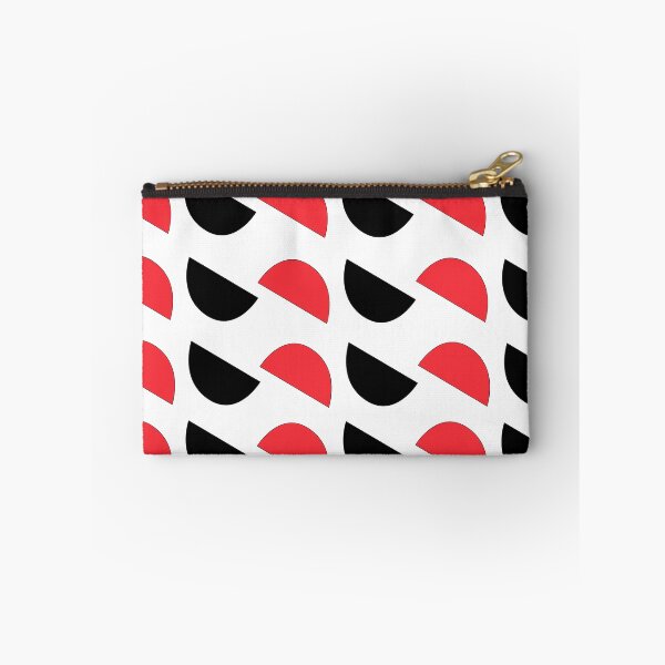 Item preview, Red Black Half Circle Geometric Pattern designed and sold by Nisha Prabhu.