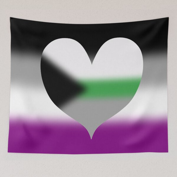 Item preview, Gradient Asexual Demiromantic Pride Flag designed and sold by Sum-Thangs.