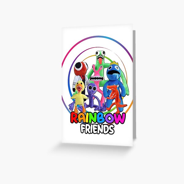 Rainbow friends cute blue baby Greeting Card for Sale by Color
