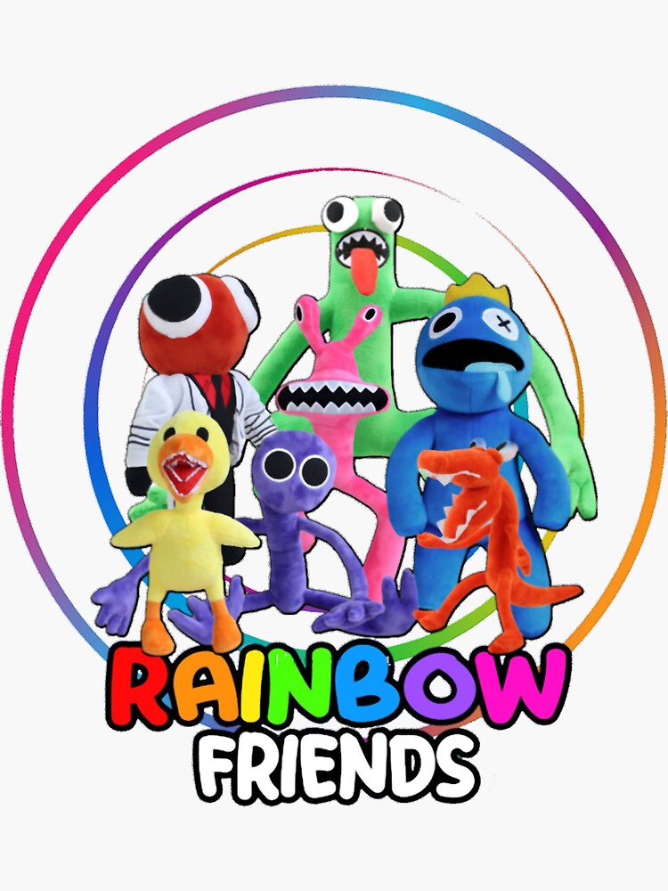 Yellow Rainbow Friends Fan art Sticker for Sale by DrawForFunYt