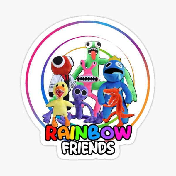 Blue Rainbow Friends Sticker - Blue Rainbow Friends - Discover & Share GIFs