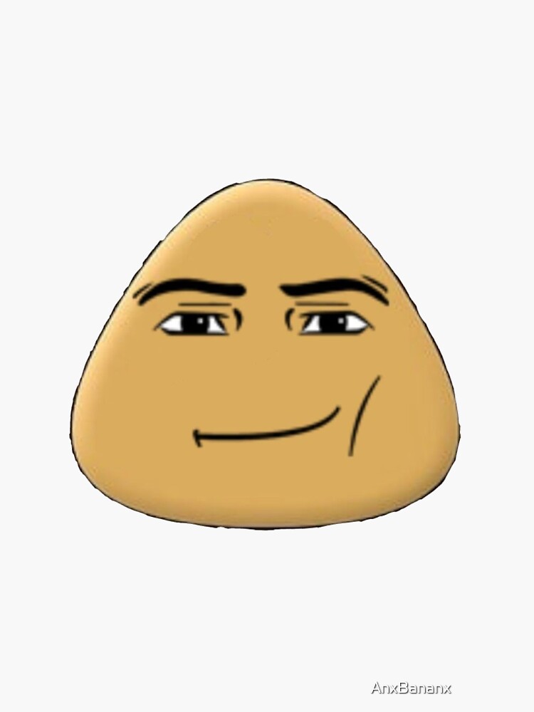 How to draw Pou with Roblox man face 