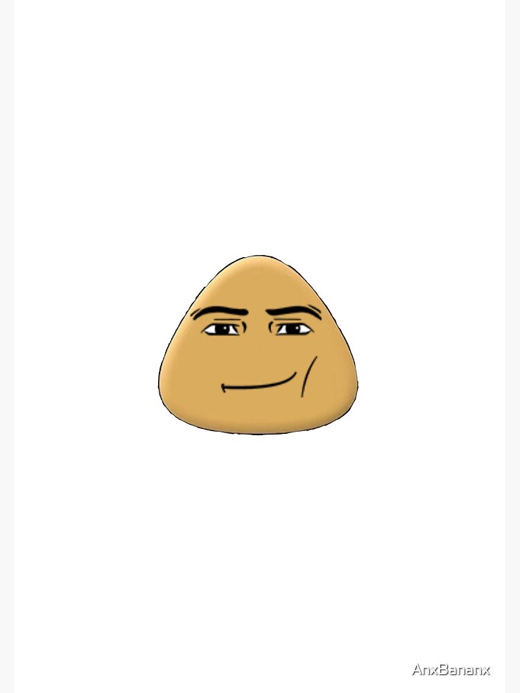 How to draw Pou with Roblox man face 