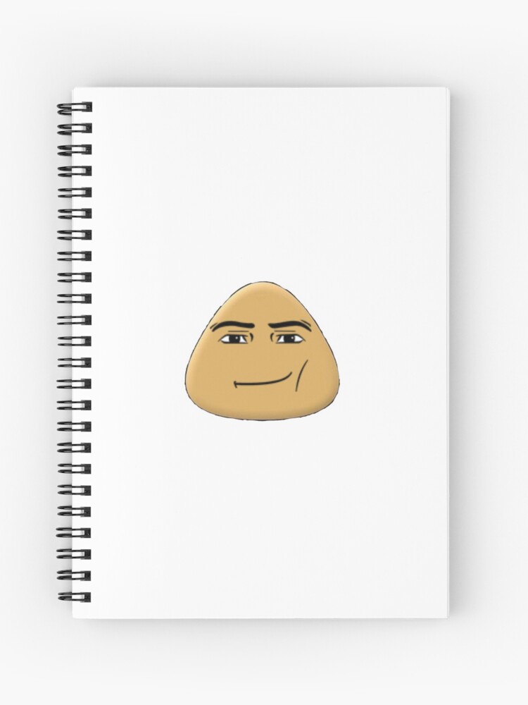 Man faced Pou Spiral Notebook for Sale by AnxBananx