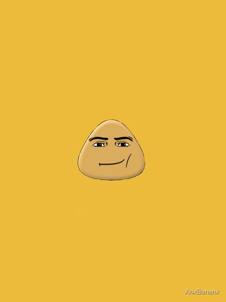 Man faced Pou Sticker for Sale by AnxBananx