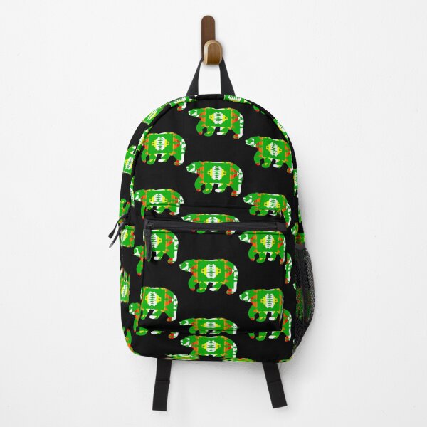 Item preview, Green / Fire Color / White Native Print Bear designed and sold by JMWCD.