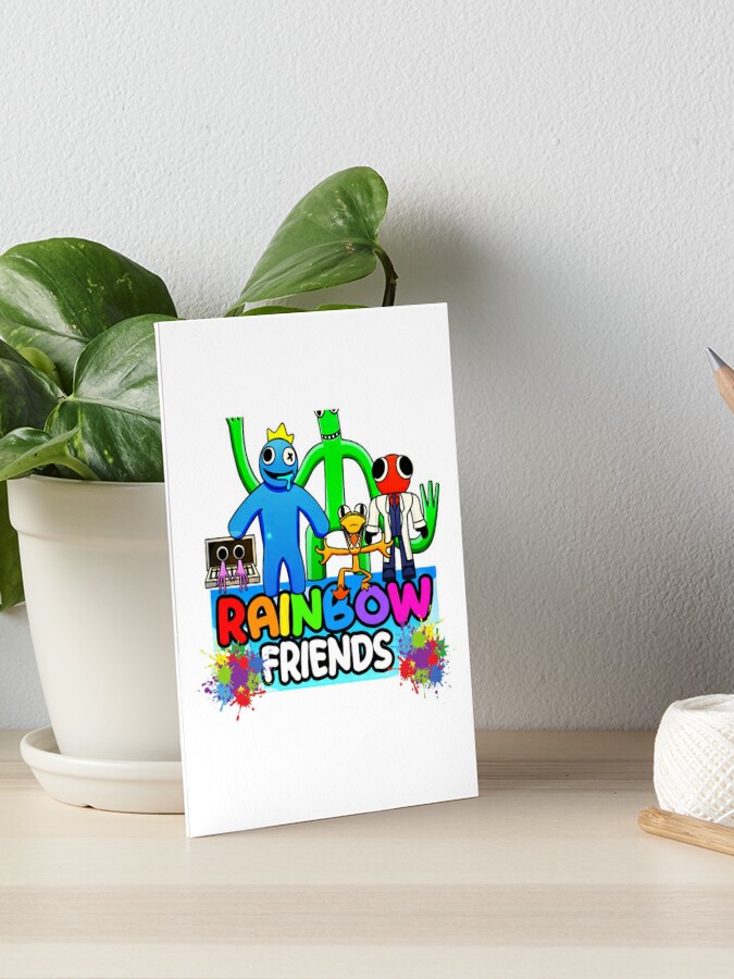 Rainbow Friends Hug it Out Colors Art Board Print for Sale by  TheBullishRhino