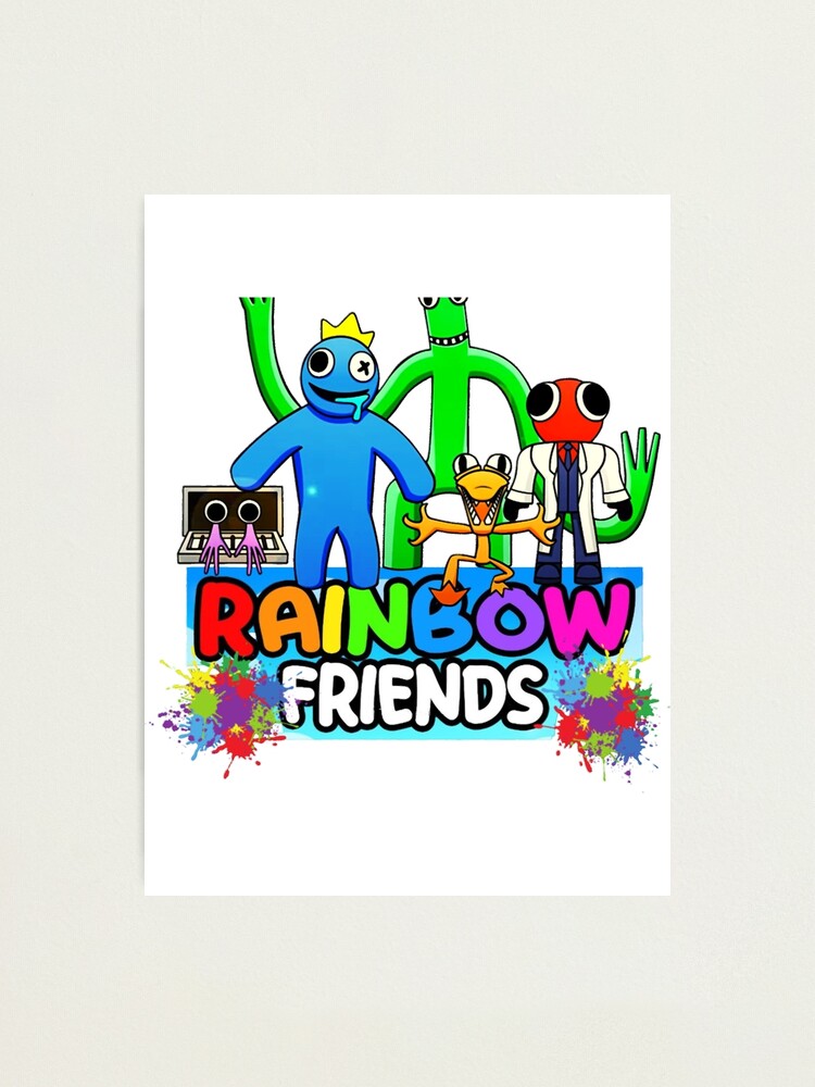 Running Blue Rainbow Friend  Poster for Sale by TheBullishRhino