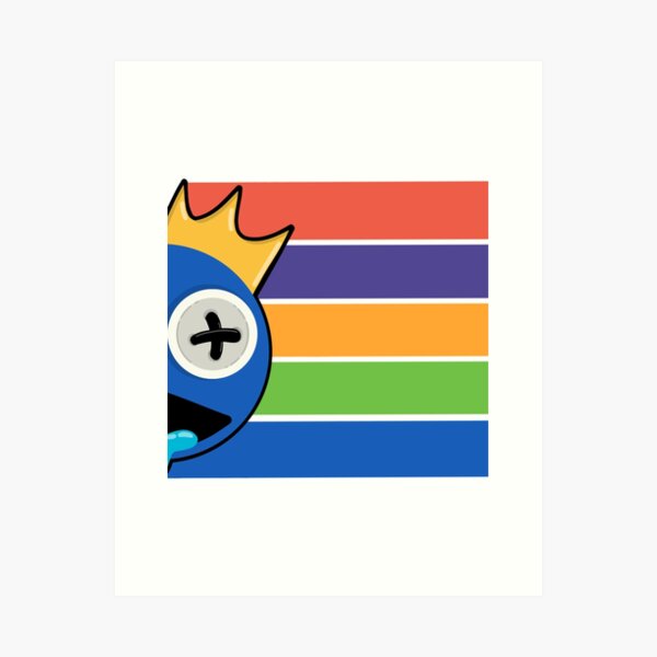 Rainbow Friends Blue (Friendly)  Art Print for Sale by shifflette1