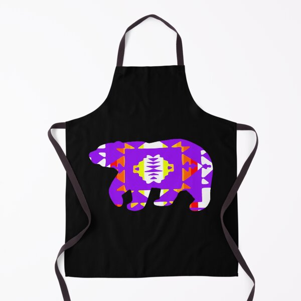 Item preview, Purple / Fire Color / White Native Print Bear designed and sold by JMWCD.