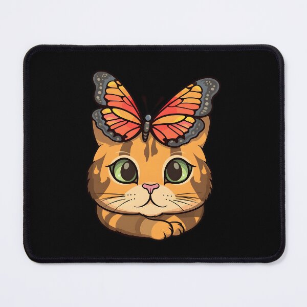 Item preview, Redhead Cat with Butterfly designed and sold by Zoondertt.