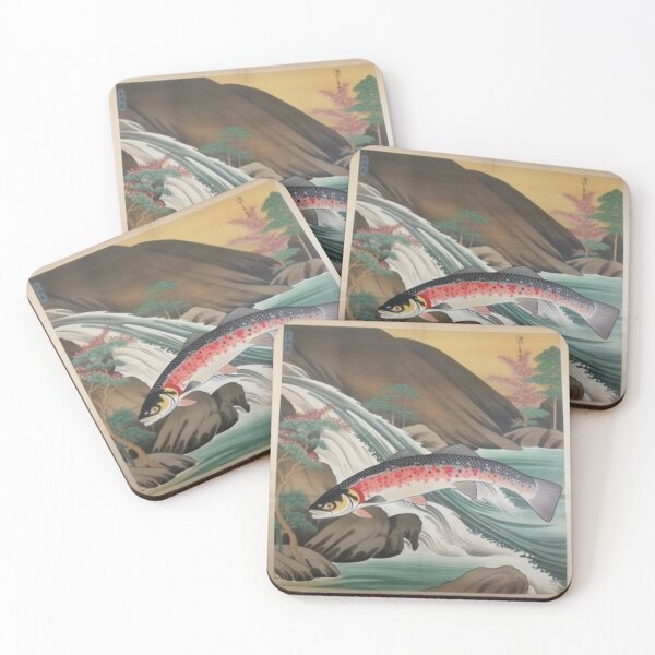 Item preview, Edo tenkara trout print designed and sold by vcress.