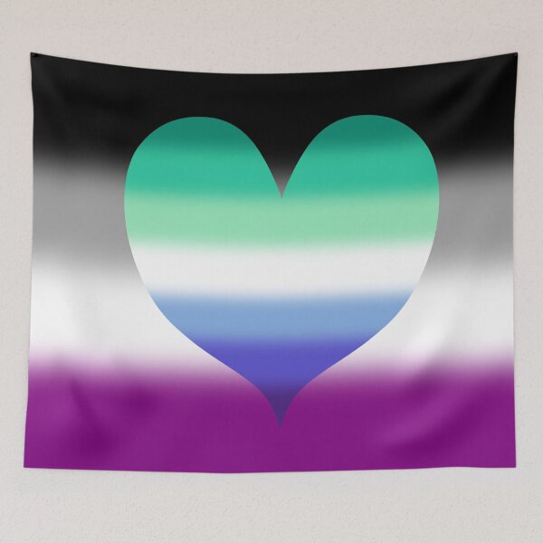 Item preview, Gradient Asexual Gay Male Homoromantic Pride Flag designed and sold by Sum-Thangs.