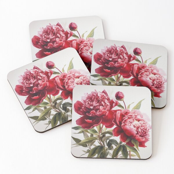 Item preview, Red Peonies  designed and sold by Vanover Designs.