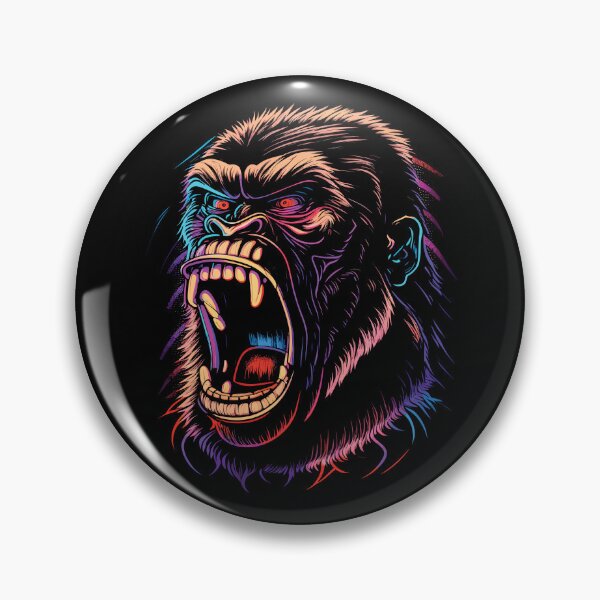 Item preview, Colorful angry Gorilla designed and sold by Gerald Waters.