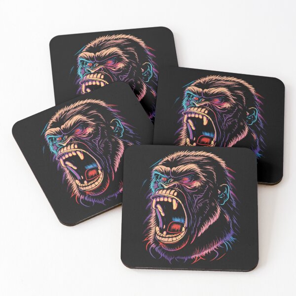 Item preview, Colorful angry Gorilla designed and sold by Gerald Waters.