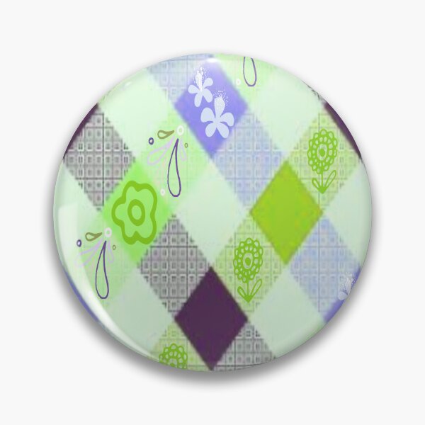 Item preview, Buffalo Plaid and Florals  psychedelic graphic design 4, Abstraction, bold colorful abstract playful design inspired by nature designed and sold by Adri Barnard.