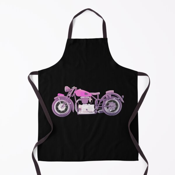 Item preview, Cafe Racer Vintage Motorcycle - Pink - girl biker version designed and sold by PeterADesign.