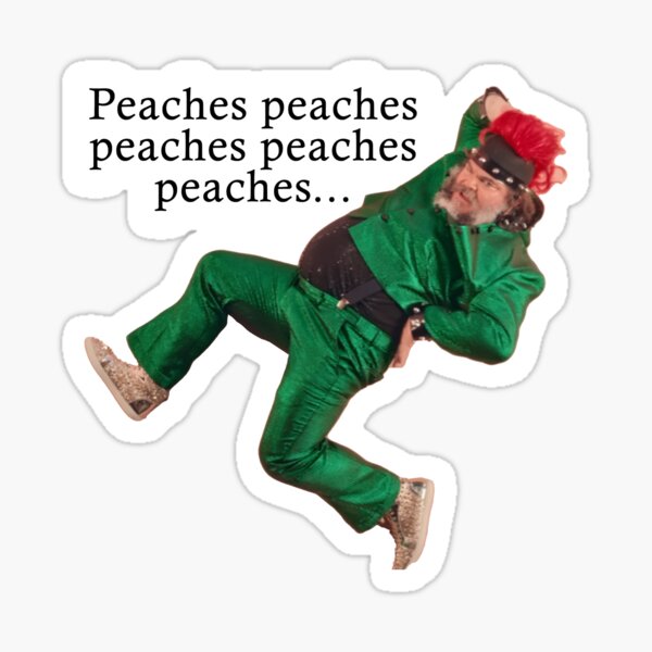 Jack Black sings Peaches Sticker