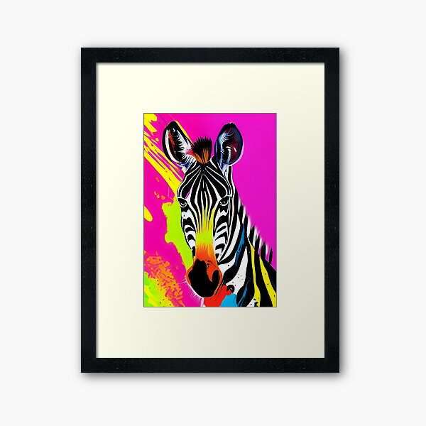 Colorful Zebra Wall Art for Sale | Redbubble