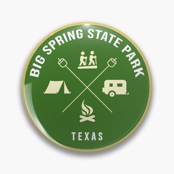 Item preview, Big Spring State Park Texas Heraldic Logo designed and sold by VanyaKar.