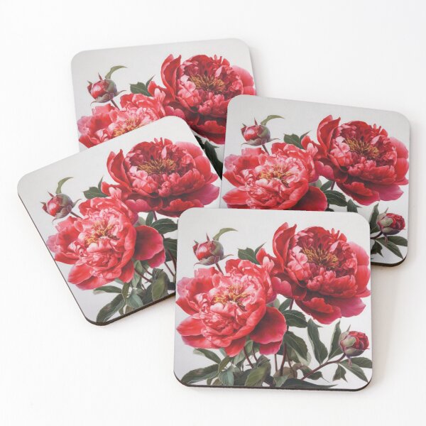 Item preview, Red Peonies  designed and sold by Vanover Designs.