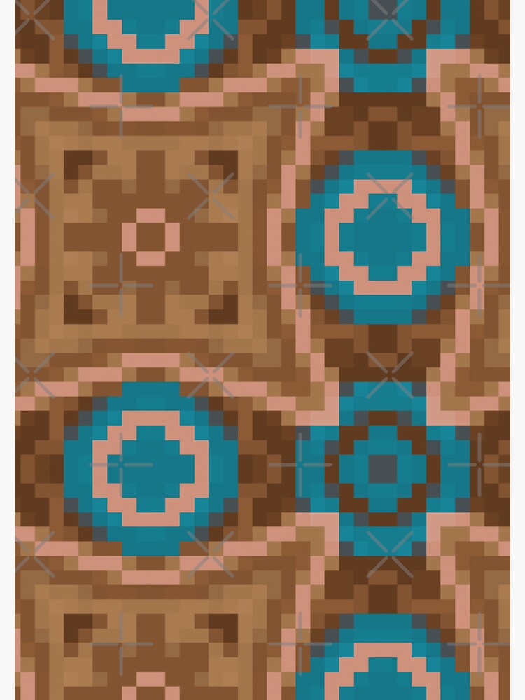 Minecraft Light Blue Glazed Terracotta (Tiled) | Sticker