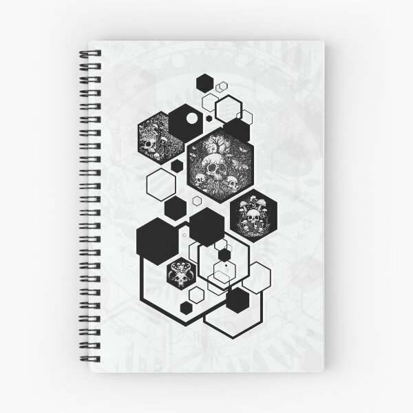Item preview, Skulls, mushrooms, ferns, psychedelic creatures and hexagons designed and sold by Nastya Shoo.
