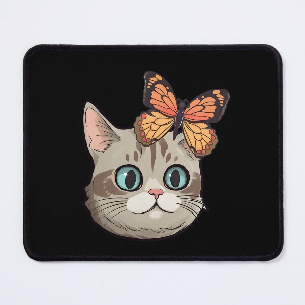 Item preview, Funny Cat with Butterfly designed and sold by Zoondertt.