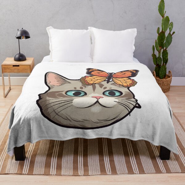 Item preview, Funny Cat with Butterfly designed and sold by Zoondertt.