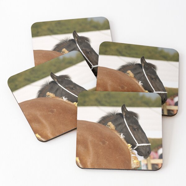 Item preview, I can see you, percheron foal staying very close to his mum designed and sold by LorrieBee.