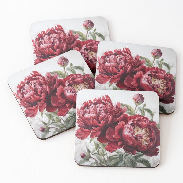 Item preview, Red Peonies  designed and sold by Vanover Designs.