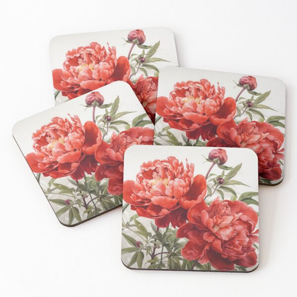 Item preview, Red Peonies  designed and sold by Vanover Designs.