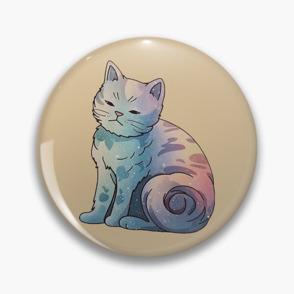 Item preview, Space Kitten in Abstract Fluffy Delight designed and sold by StickersLT.