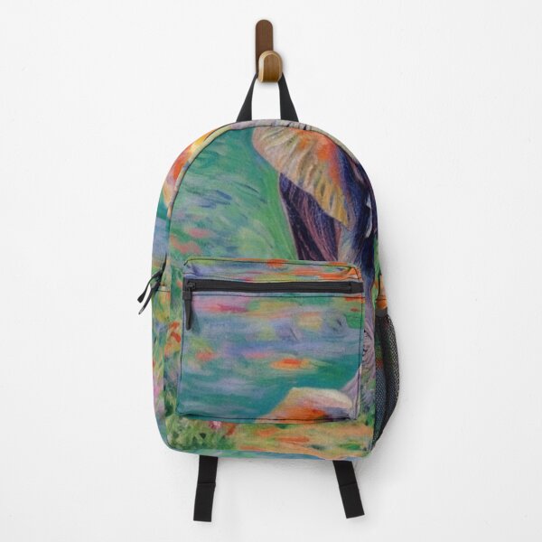 Item preview, Claude Monet Art Remake Design Art Monet Water Lillies Cute Elephant designed and sold by CandyDroidMerch.