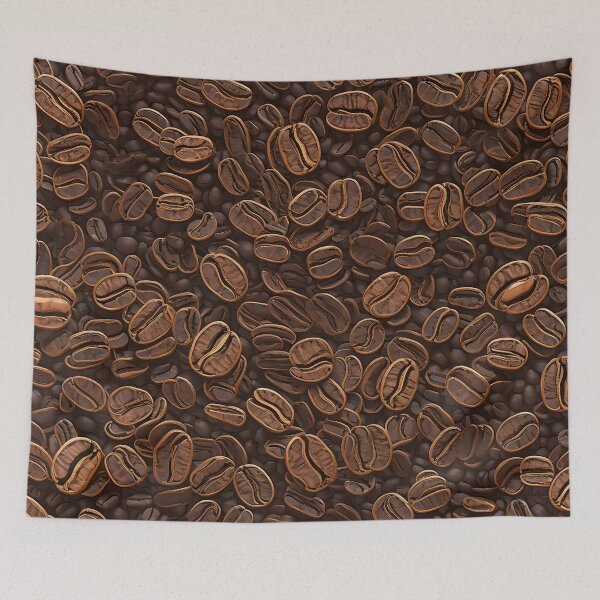 Item preview, Cartoon Coffee Beans Pattern designed and sold by DeepSeeAI.
