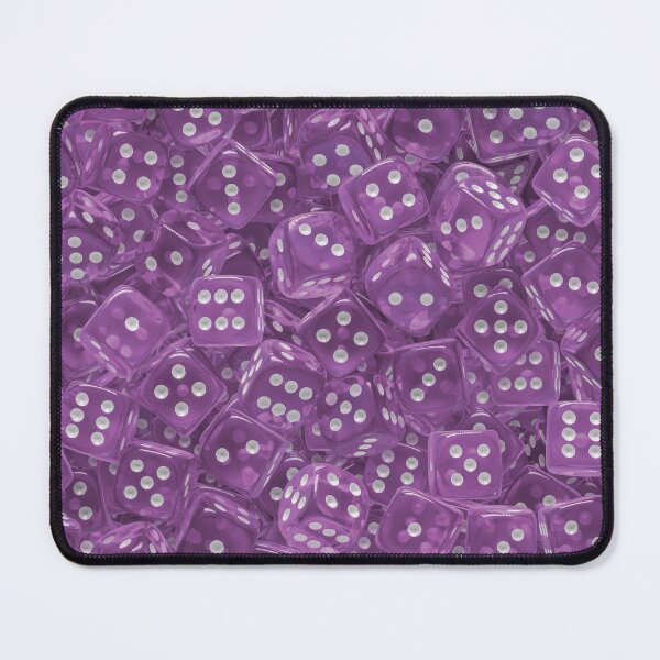 Item preview, Un montón de dados: dados de juego de mesa violeta transparente (mesa/juego de mesa/rpg D6) designed and sold by Soludum Dice & Meeple Merch.