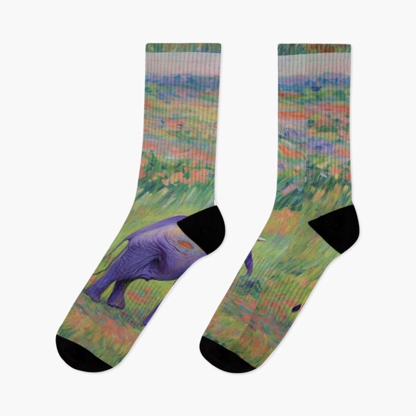 Item preview, Claude Monet Art Remake Design Art Monet Water Lillies Cute Elephant designed and sold by CandyDroidMerch.