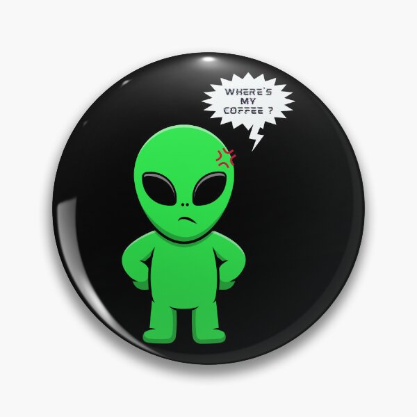Item preview, Funny Alien Need Coffee Morning designed and sold by foxforce.