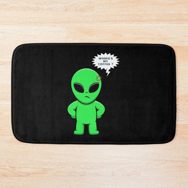 Item preview, Funny Alien Need Coffee Morning designed and sold by foxforce.
