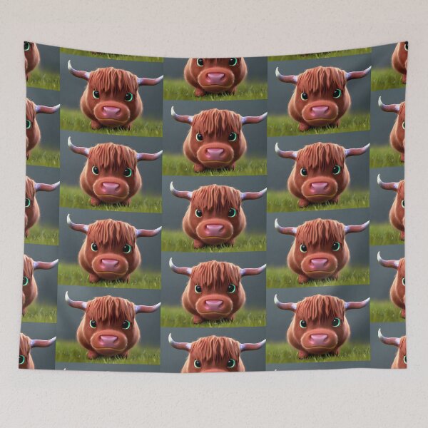 Item preview, Angus the Highland Cow designed and sold by Rotten-Prints.