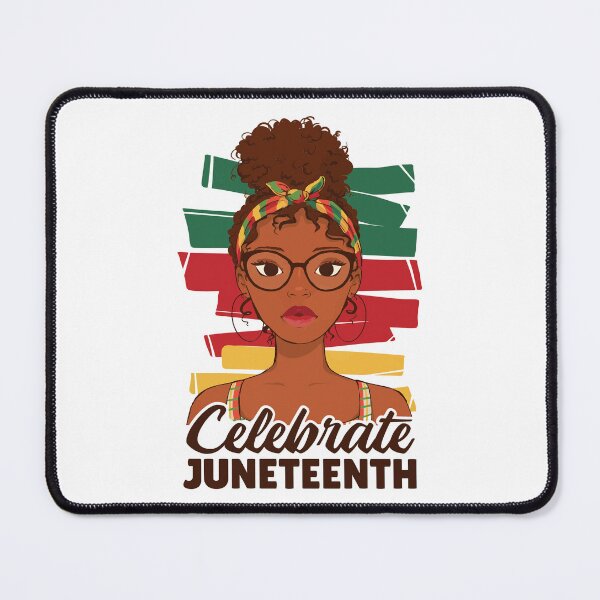 Item preview, Celebrate Juneteenth young afro woman quote, Juneteenth Afro Woman designed and sold by Bold Dark savage.