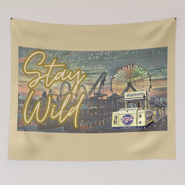 Item preview, Stay Wild Wildwood Boardwalk Tramcar designed and sold by AlpacaSmokes.