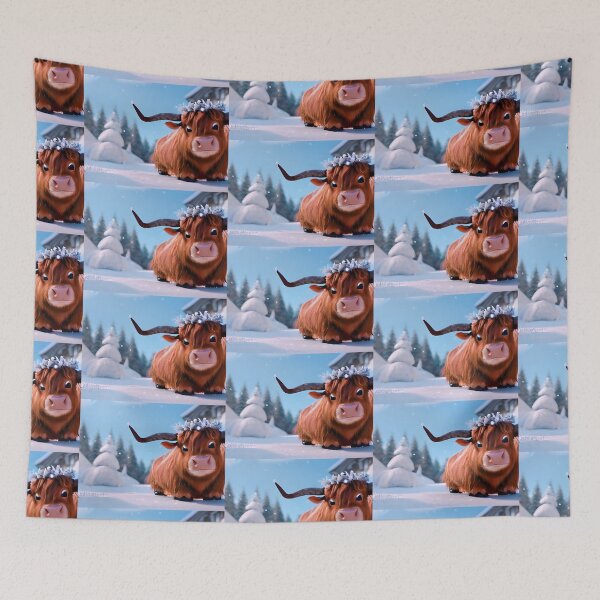 Item preview, Bonnie the Highland Cow designed and sold by Rotten-Prints.