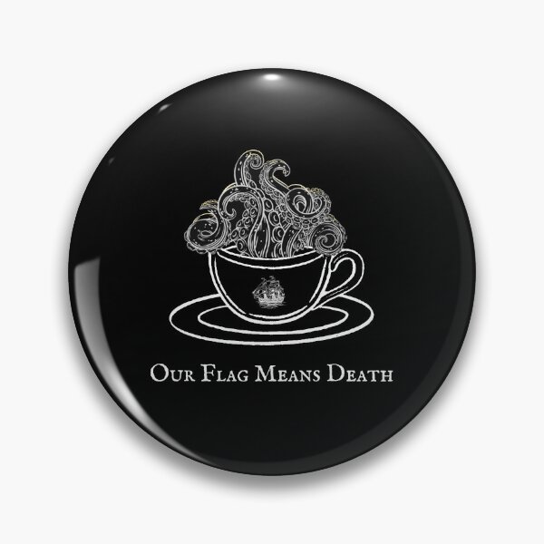 Aperçu de l'œuvre Kraken dans une tasse de thé - Noir - Notre drapeau signifie la mort créée et vendue par Valeria-Freeman.